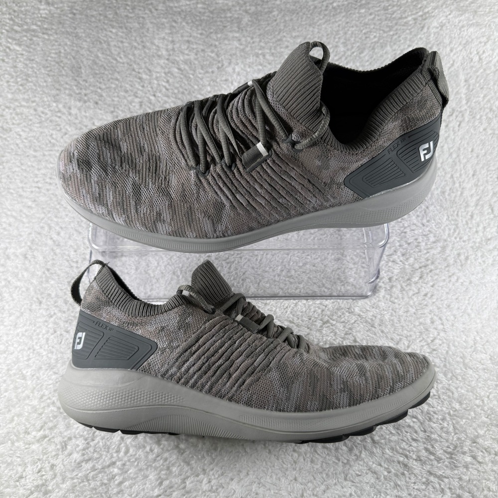 FootJoy Flex XP Spikeless Golf Shoes Men's Size 11.5 M Gray Grey Sneakers 56272
